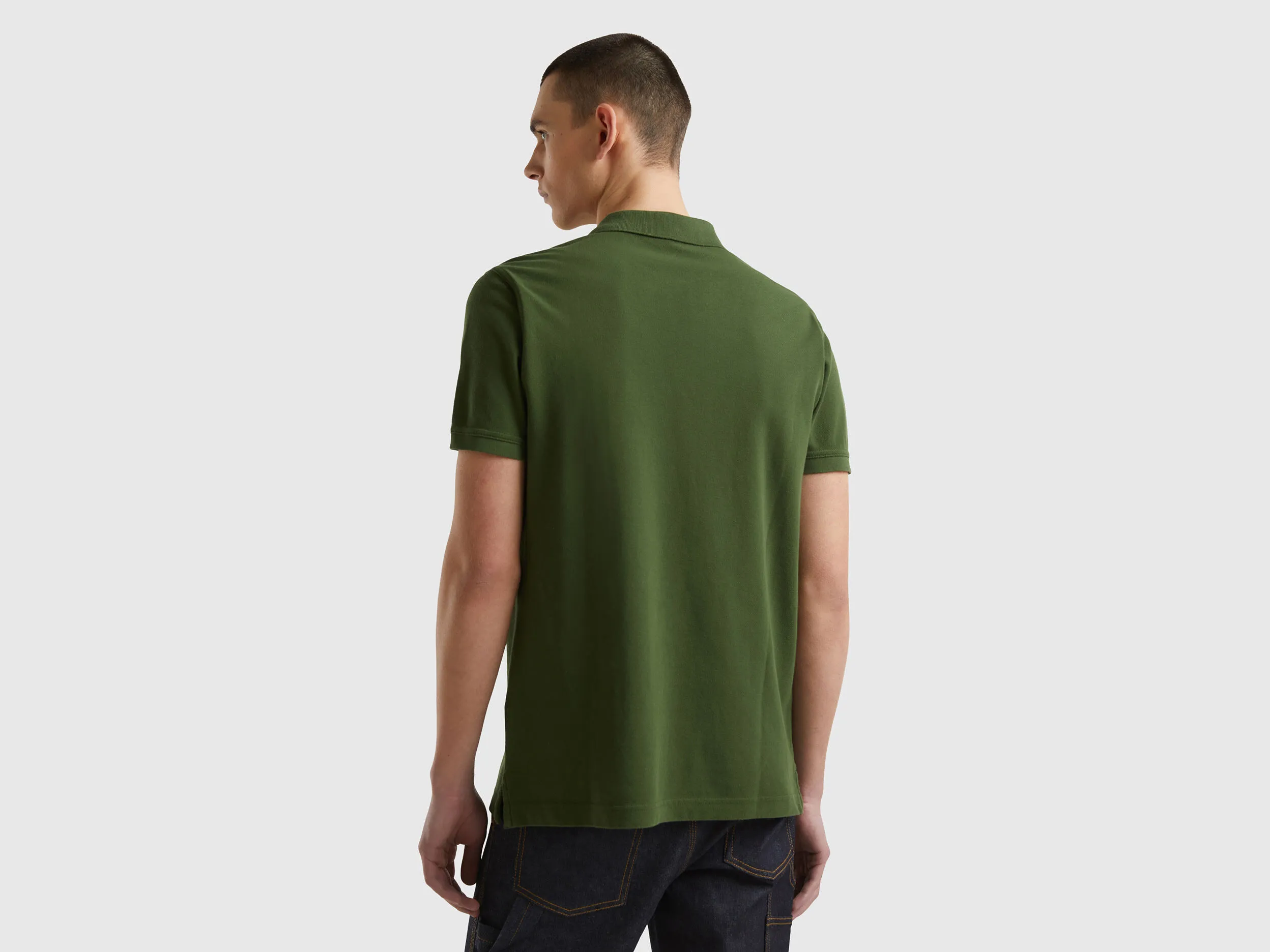 Polo verde aceituna regular fit