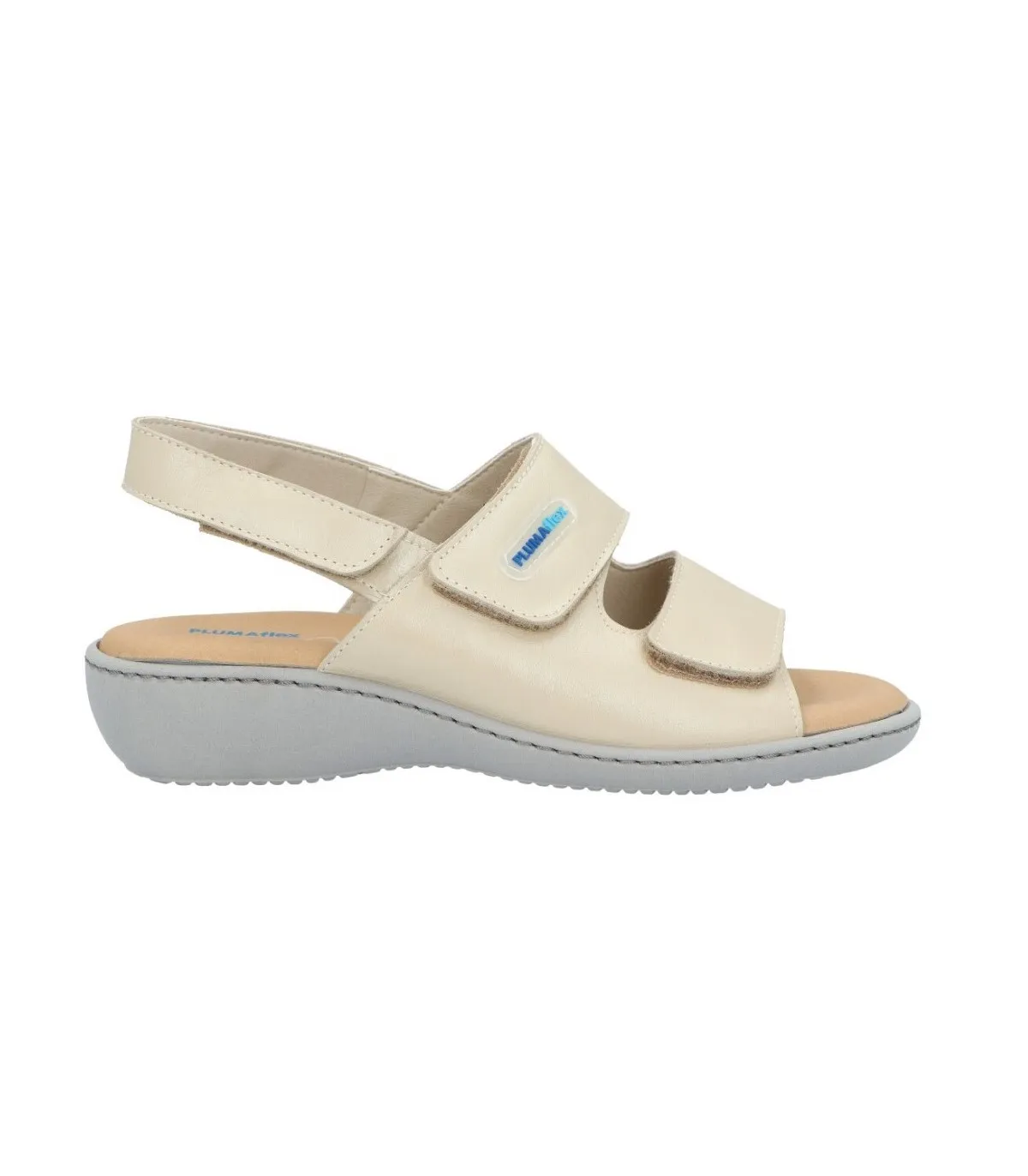 Sandalias ancho especial en beige