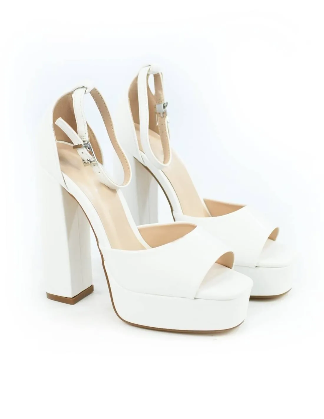 Sandalias blancas de tacon | Max