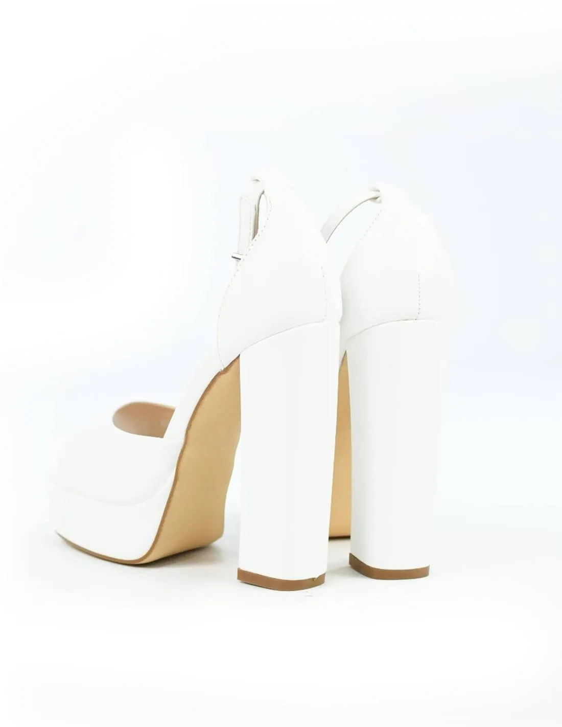 Sandalias blancas de tacon | Max