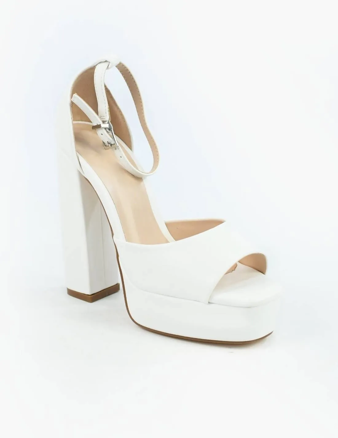 Sandalias blancas de tacon | Max