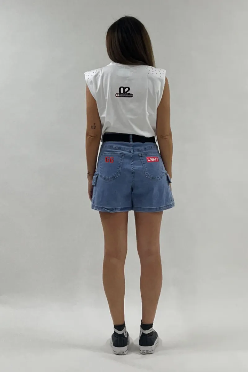 Short denim de mujer CARGO