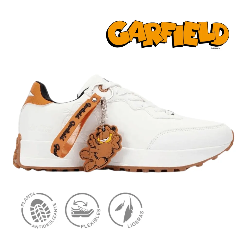 Zapatillas Blancas Mujer Garfield - Talla 39