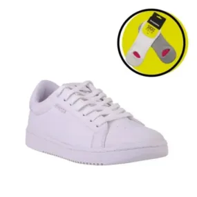 Zapatillas Blancas Mujer Kioshi Modelo Oasis +MEDIAS GRATIS!