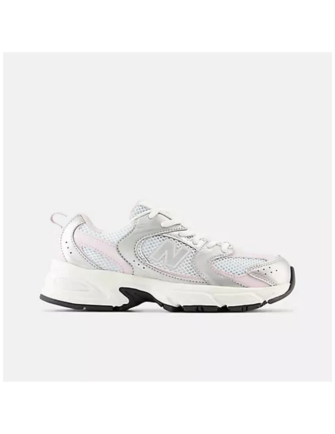 Zapatillas New Balance GR530 Blancas y Plata - Ecool