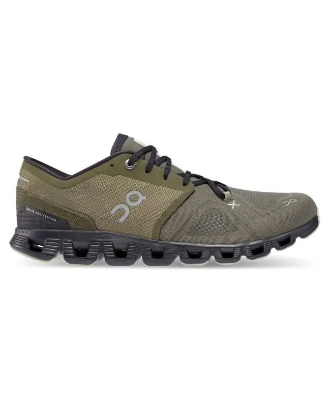 Zapatillas On Running Cloud X 3 M Olive-Reseda