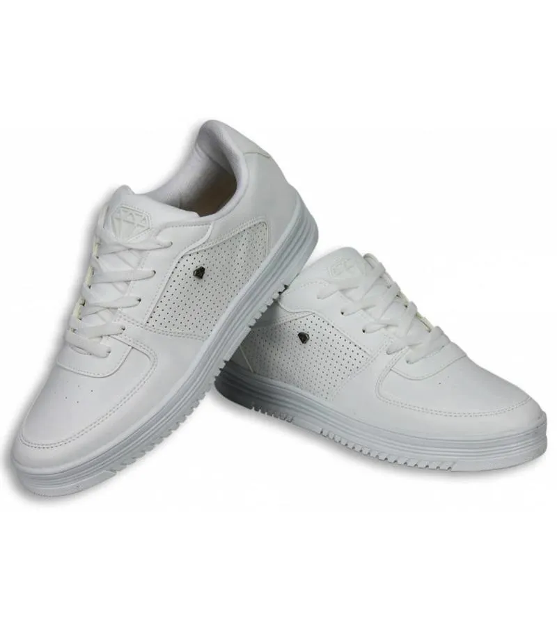 Zapatillas - Zapatos Para Hombre Bajo - Blanco