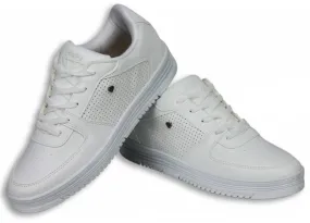 Zapatillas - Zapatos Para Hombre Bajo - Blanco