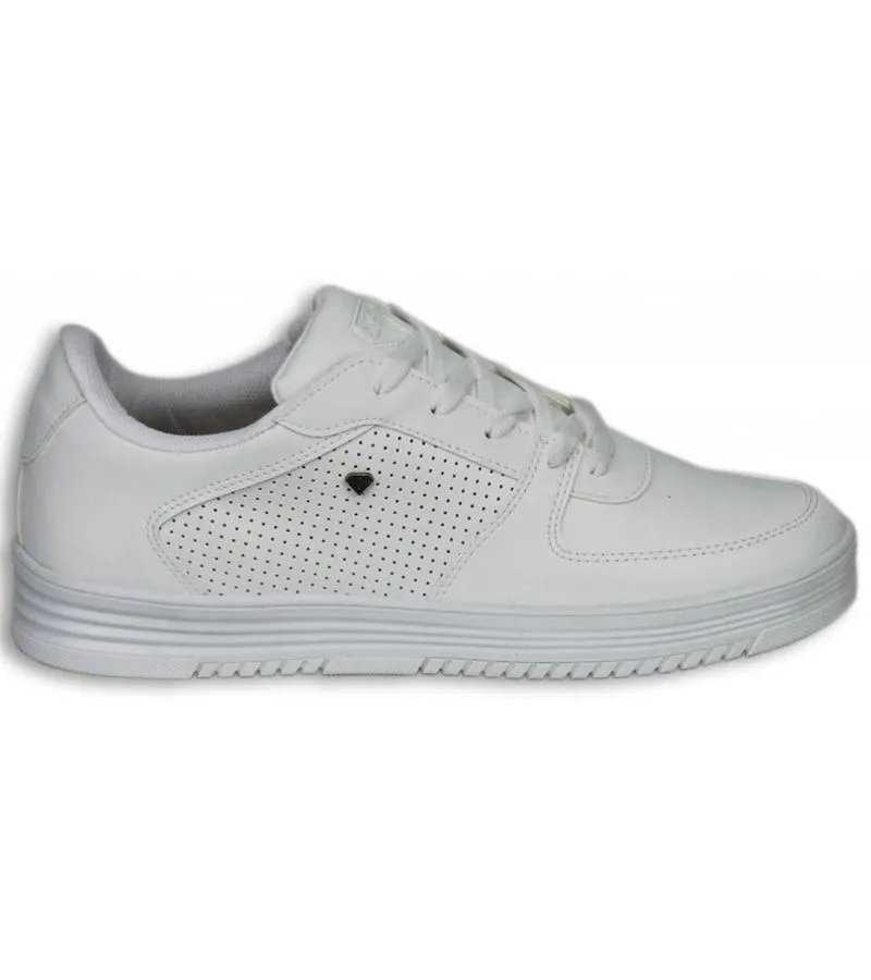 Zapatillas - Zapatos Para Hombre Bajo - Blanco