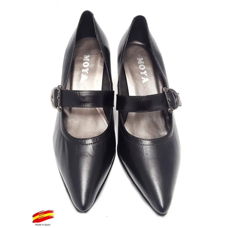 Zapato Mujer Ancho Especial En Piel. Sanapie