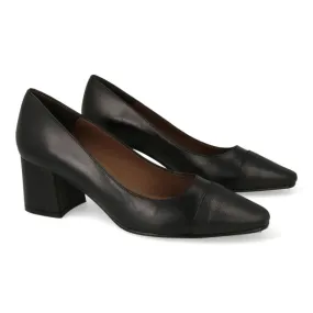 ZAPATOS TACON ANCHO NEGROS MUJER COMODOS MOD. PRAGA